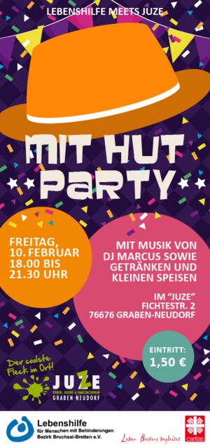 JUZE-DISCO: Mit-Hut-Party - Lebenshilfe